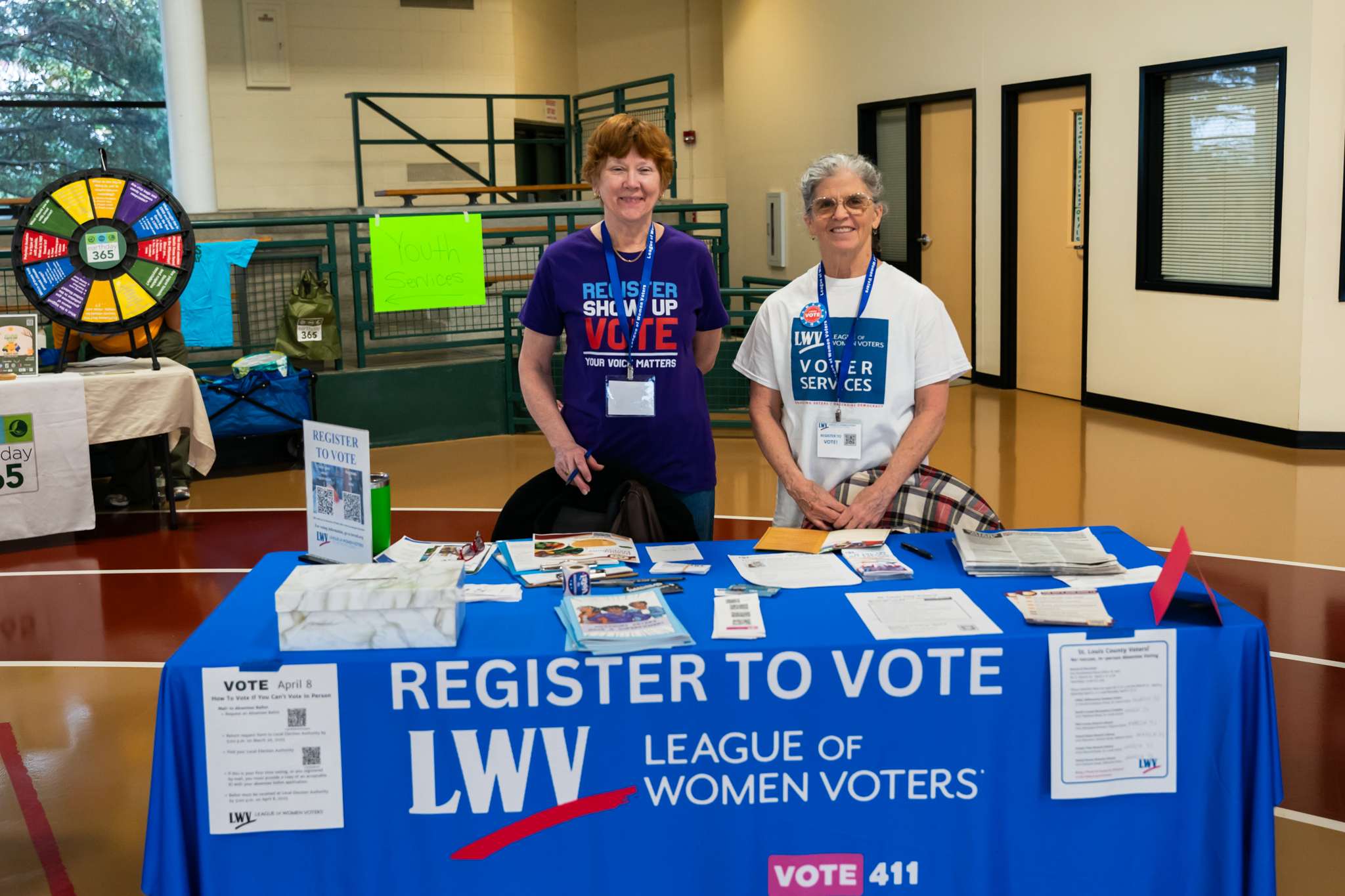 Voter Registration Table - April 2025
