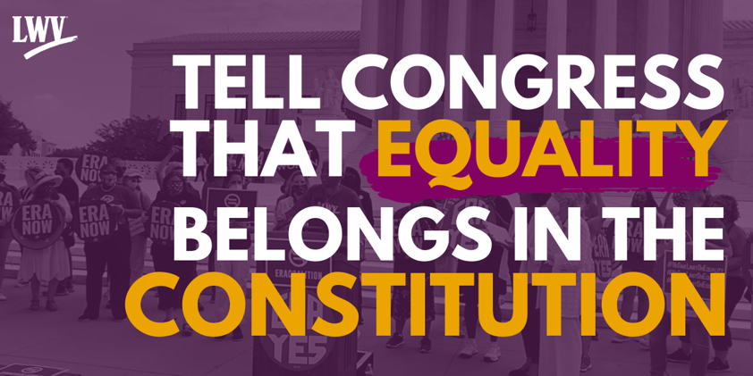 Tell Congress that equal rights are for everyone