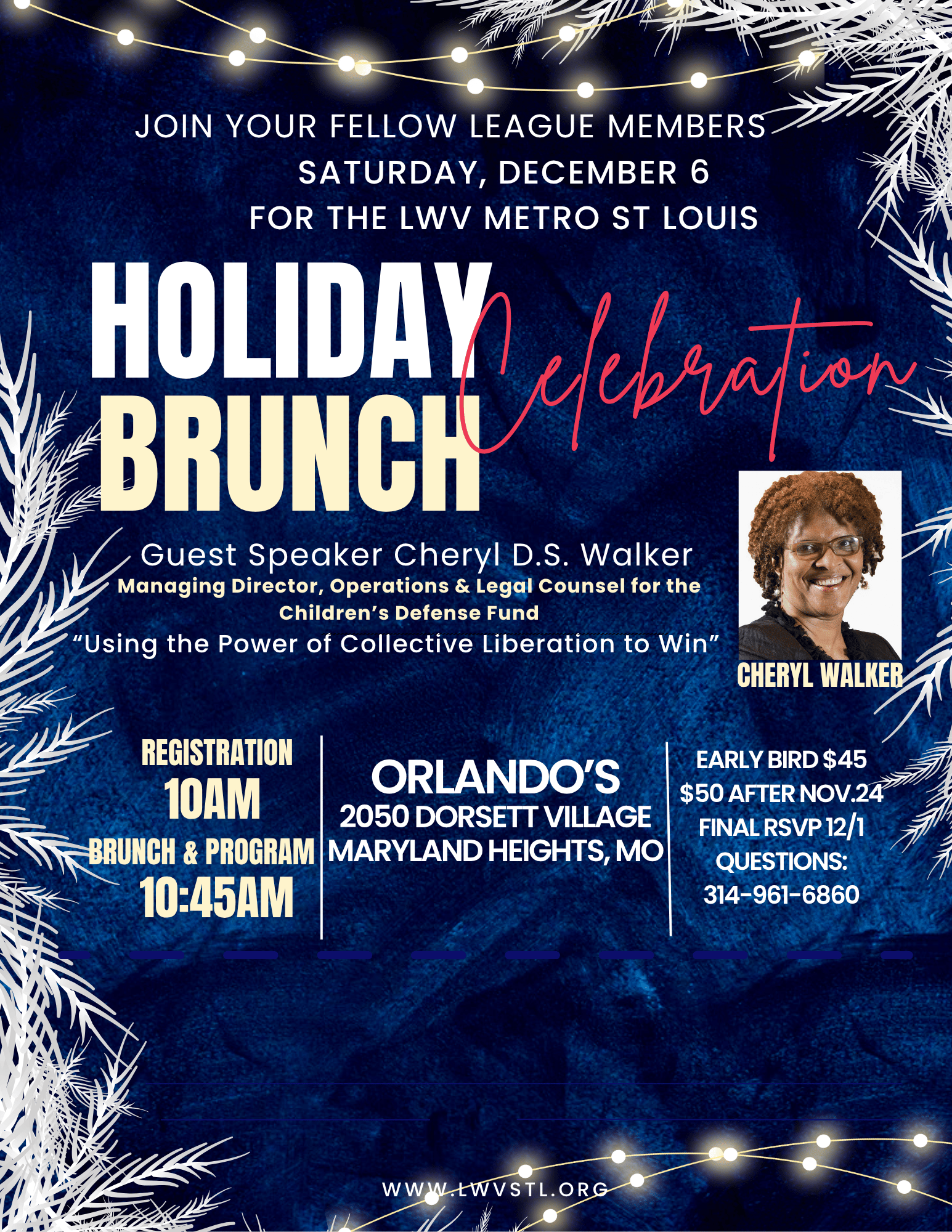 holiday brunch reminder graphic