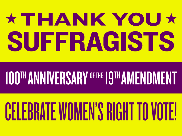 Suffragist Yard Signs LWV Items for Sale