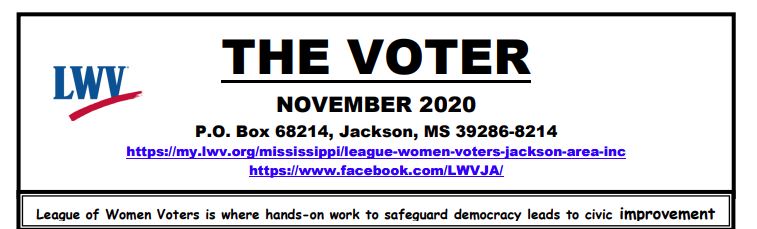 The Voter Newsletter of LWV of Jackson Area MS