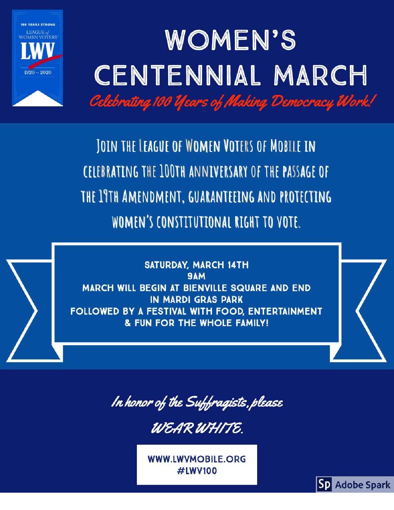 Centennial March Flyer