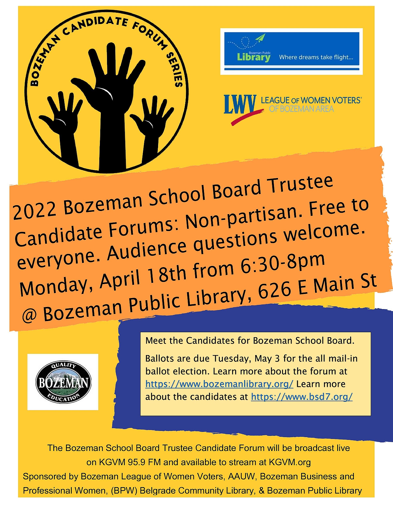 2022 Bozeman School Board Forum