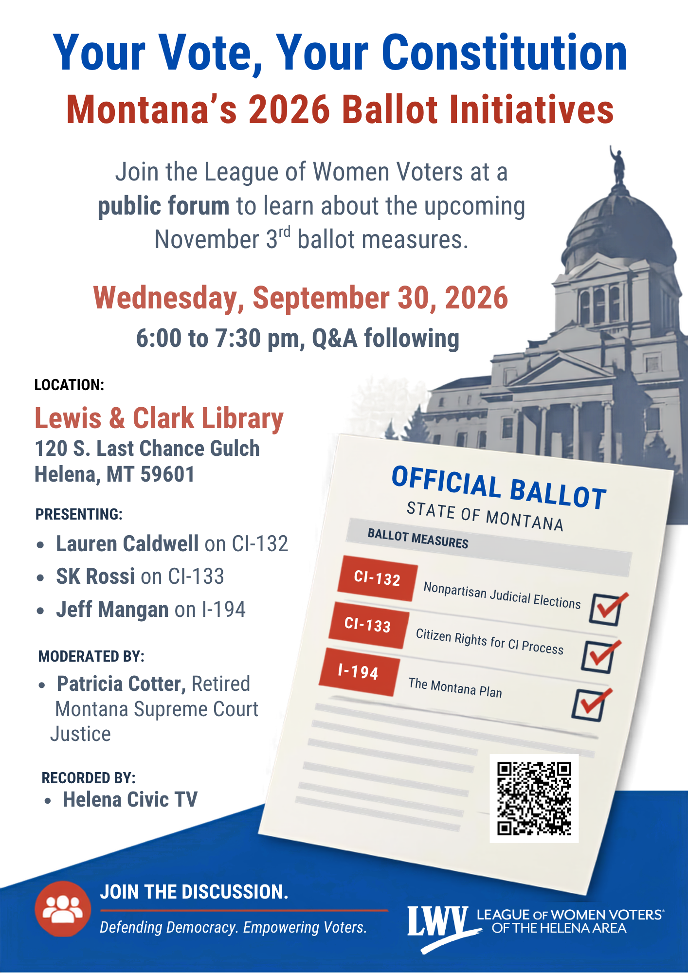 Ballot Issues event