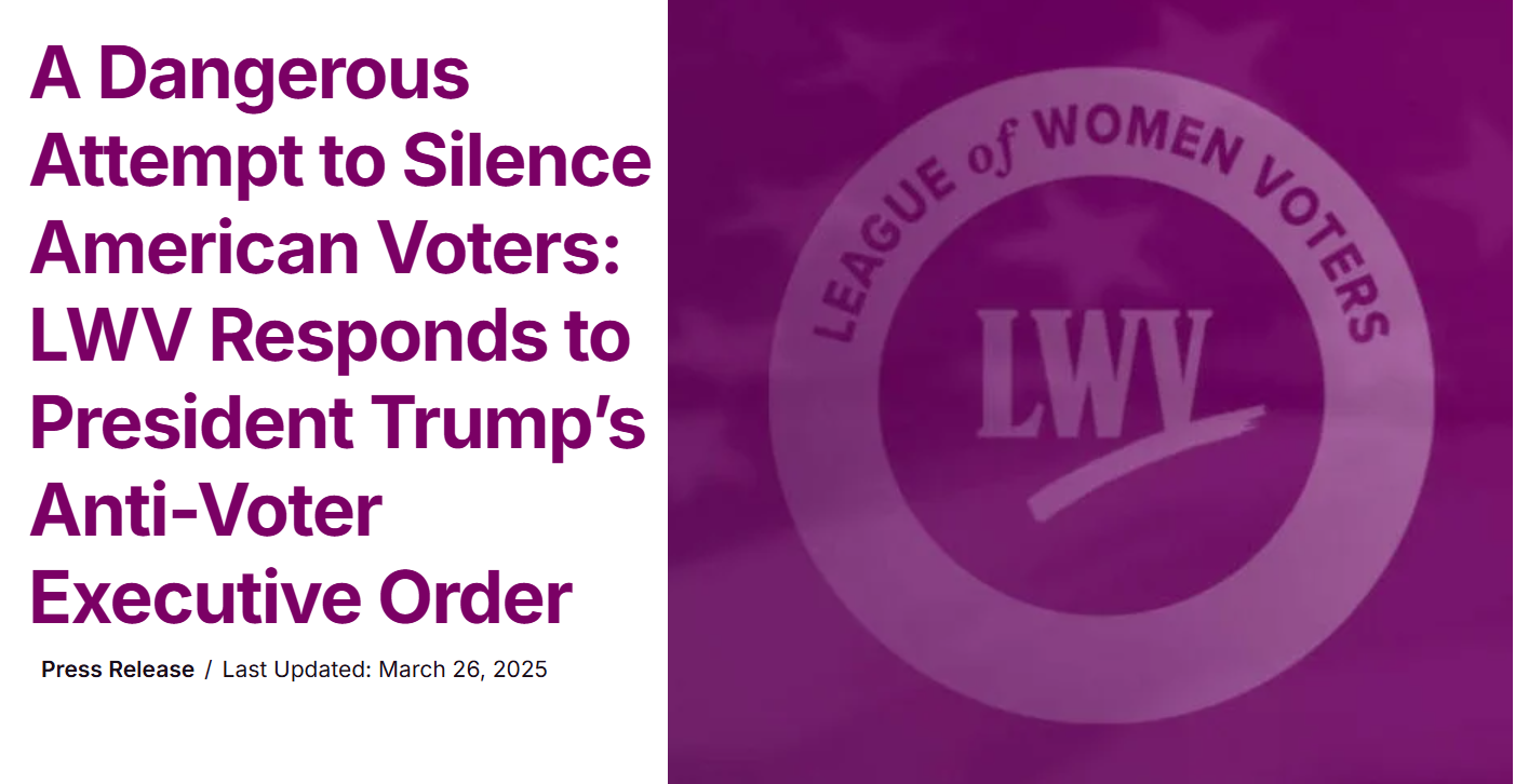 LWV Press Release