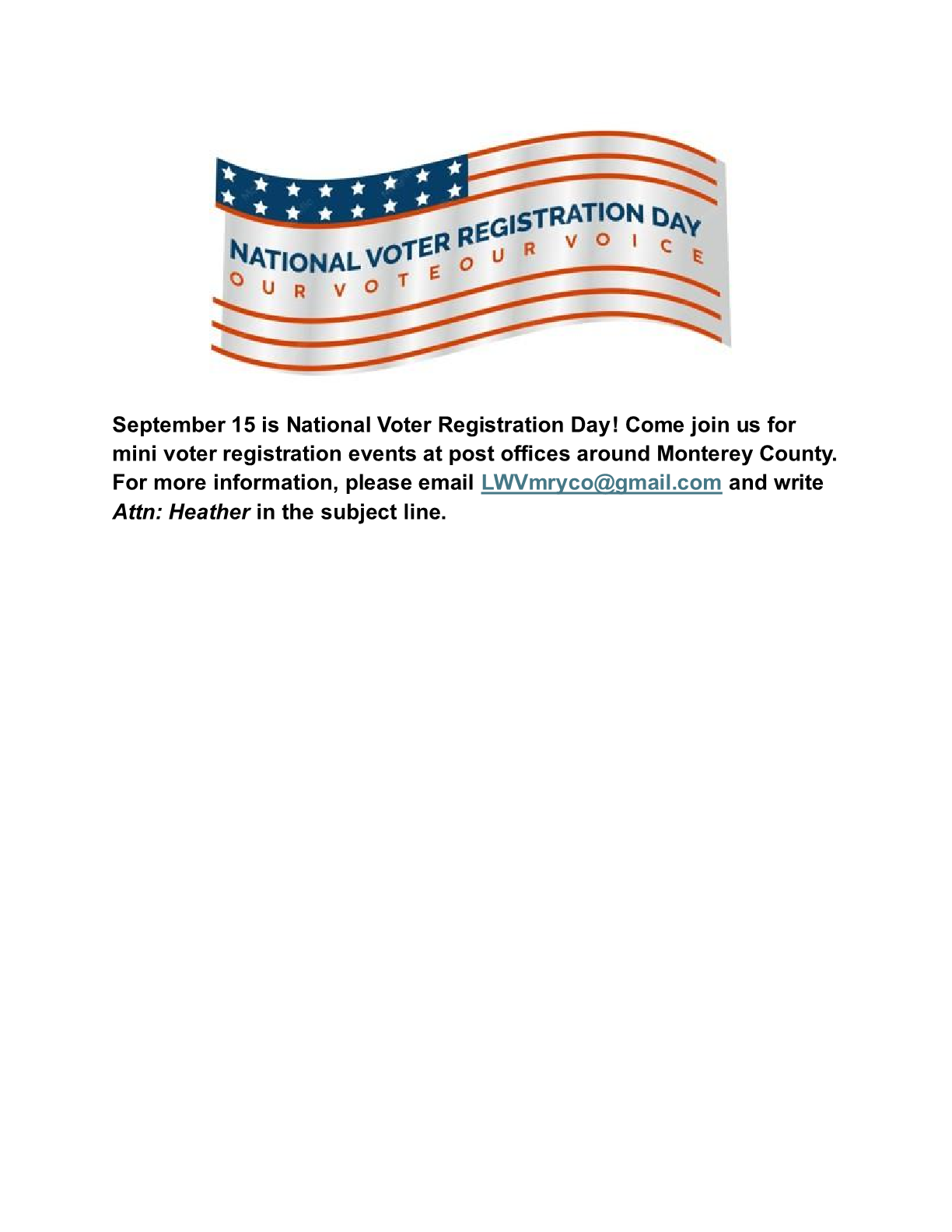 National Voter Registration Day