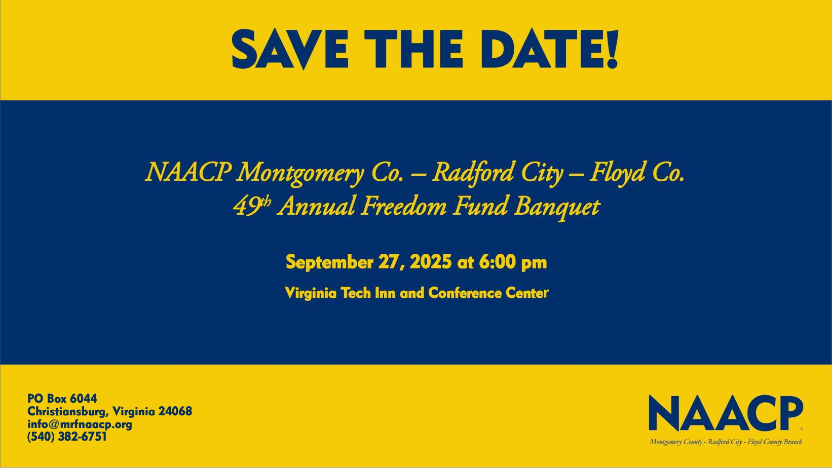 2005 49th Annual Freedom Fund Dinner (NAACP Montgomery Co - Radford City - Floyd Co) 2005 49th Annual Freedom Fund Dinner (NAACP Montgomery Co - Radford City - Floyd Co)