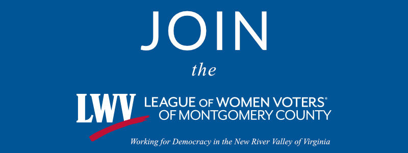 Join the League of Women Voters of Montgomery County, VA