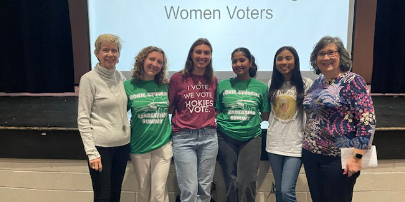 Blacksburg High School Voter Registration with the help of Hokies Vote Caucus members