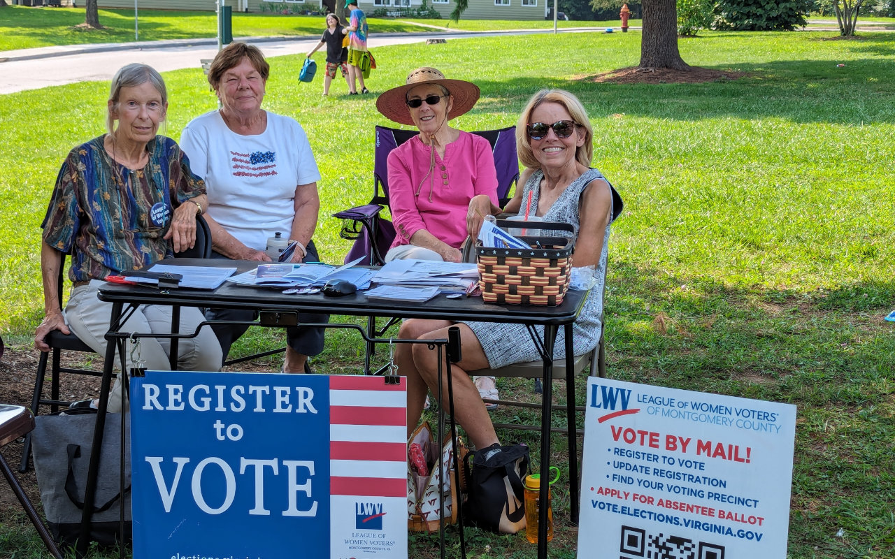 Voter Registration at Linden Green Apts, Christiansburg, VA 2024-8-5