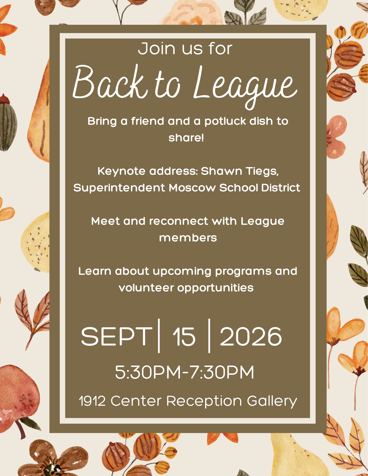 Advertisement for event