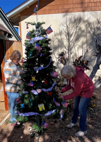 Decorating our Christmas Tree