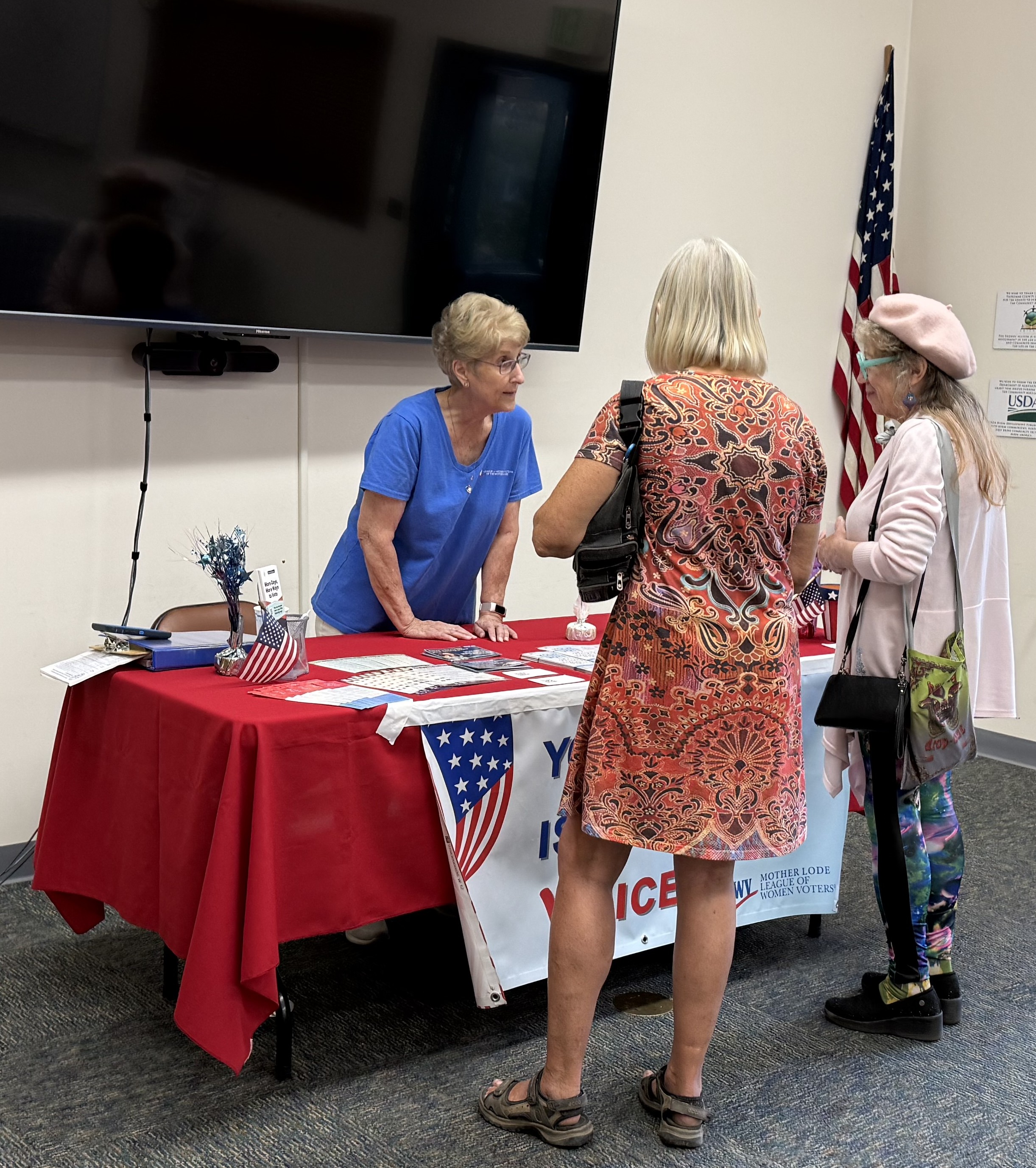 LWVML Voter Registration and Education Table