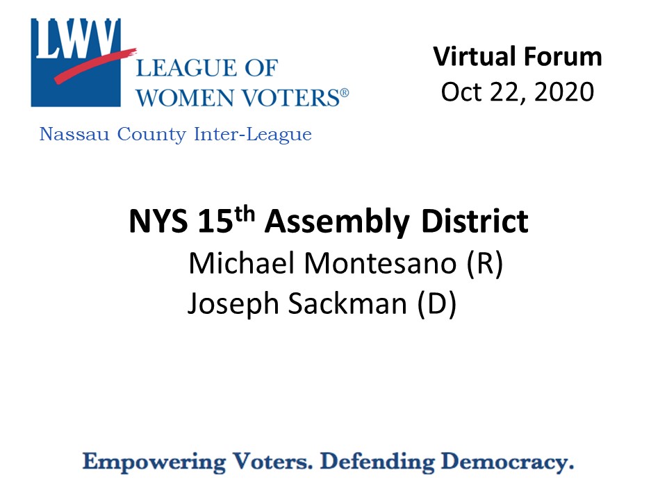 NYS Assembly 15 Candidates