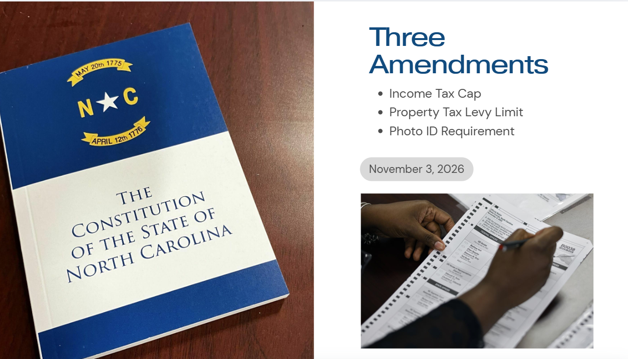 Constitution of the State of North Carolina, Amendments, and Ballot