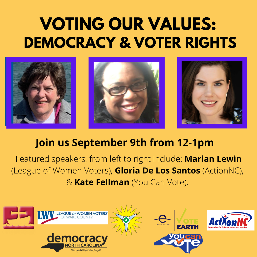 voting our values 9-9-20 event 