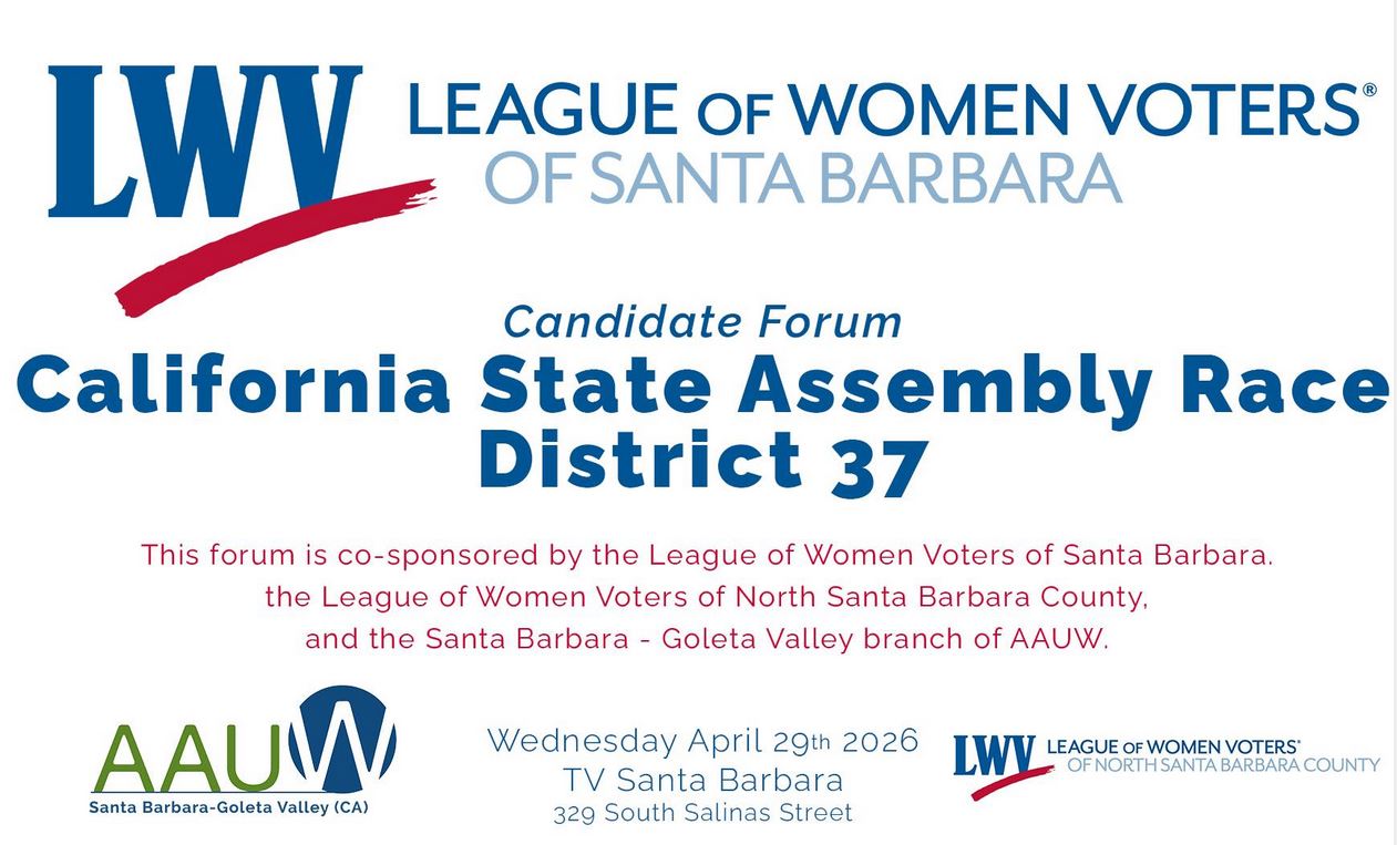 info flyer for 4-29 CA State Assy Dist 37 Candidate Forum