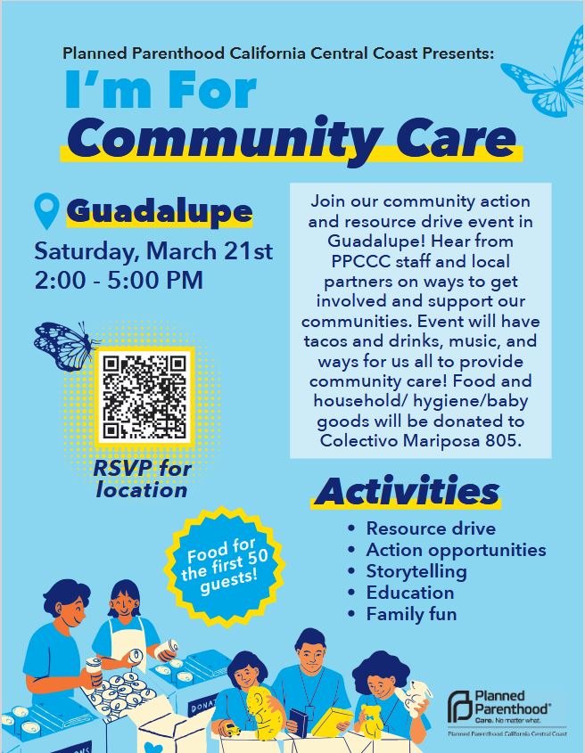 flyer for Guadalupe I'm For Community Event March 21