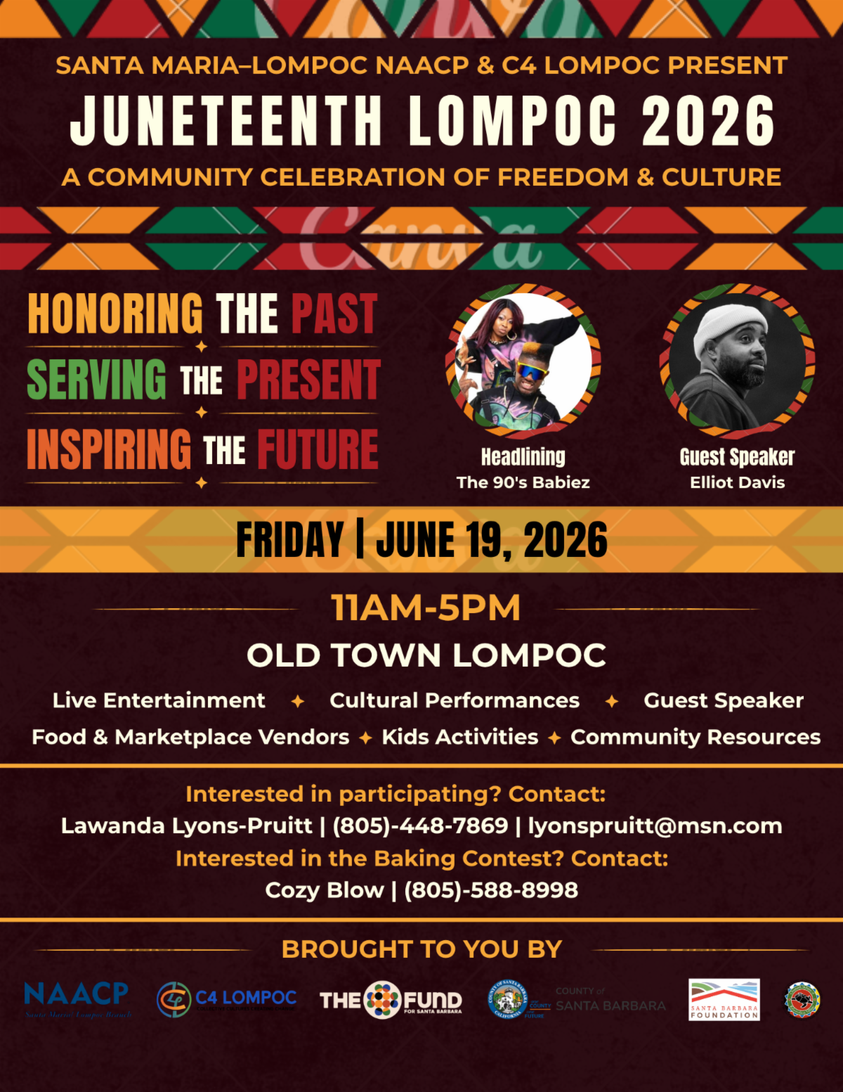 flyer for Juneteenth Celebration Lompoc 2026