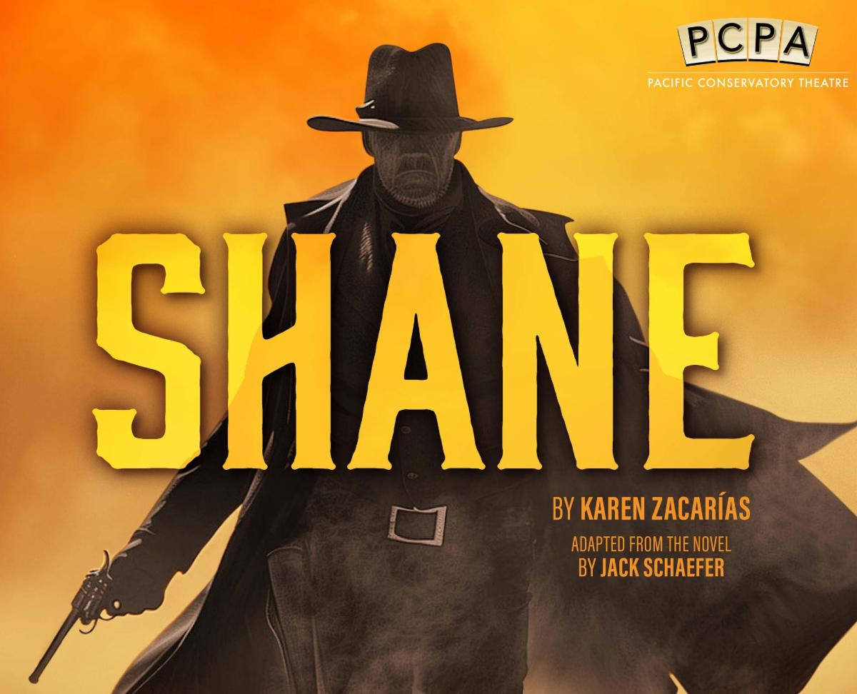 PCPA promotional poster for the play "SHANE"