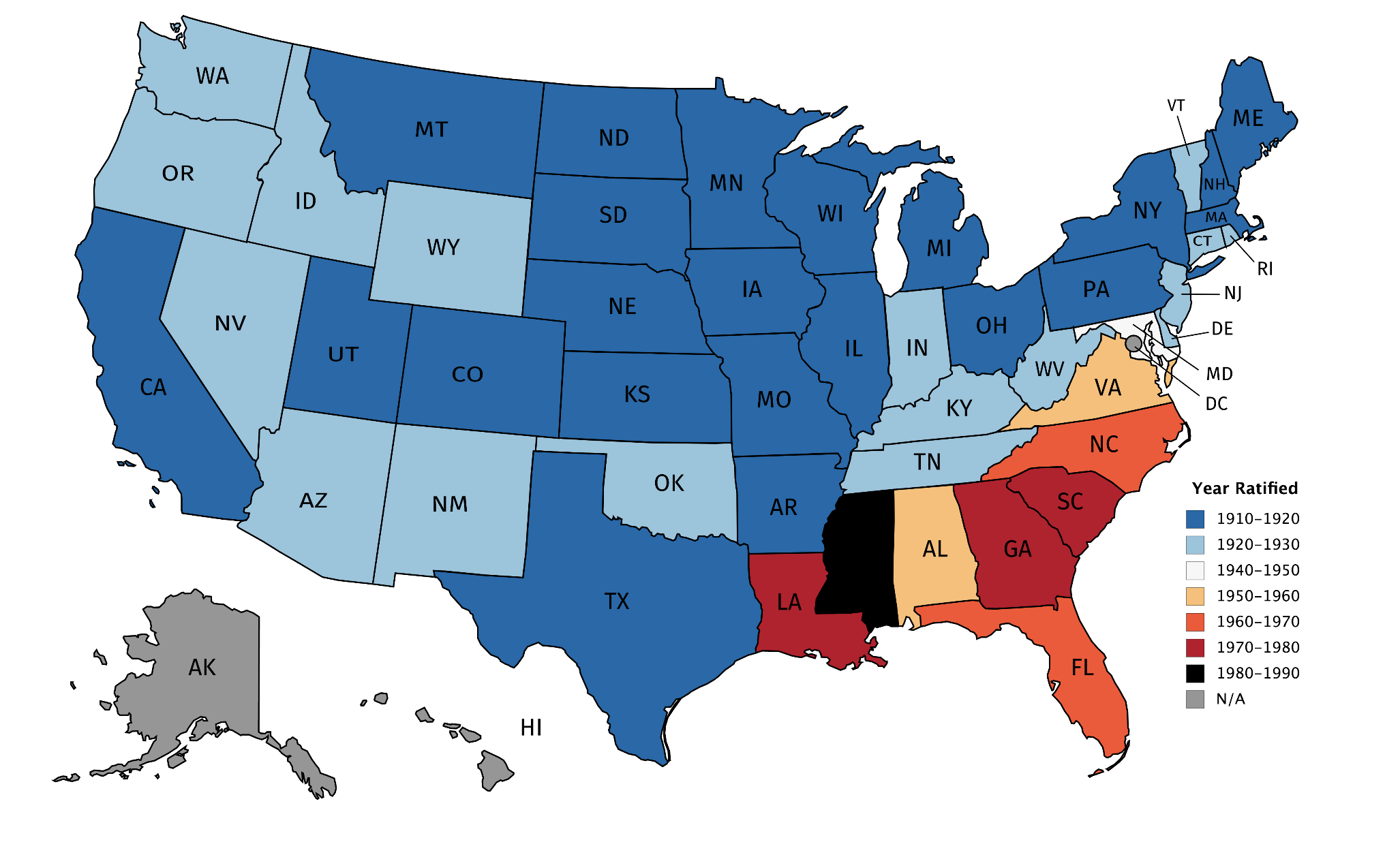 when-each-us-state-ratified-the-19th-amendment-mylo