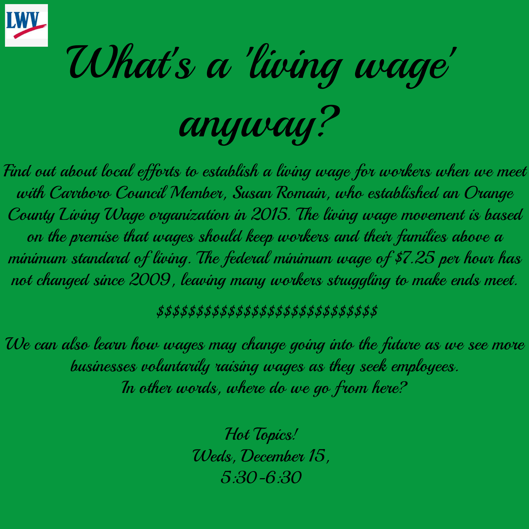 What's A Living Wage Anyway?