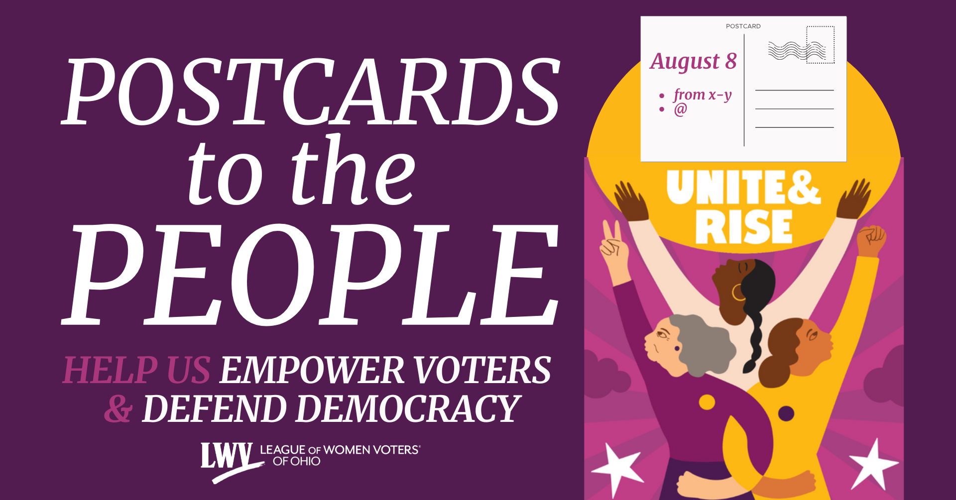 Unite & Rise Postcard Project