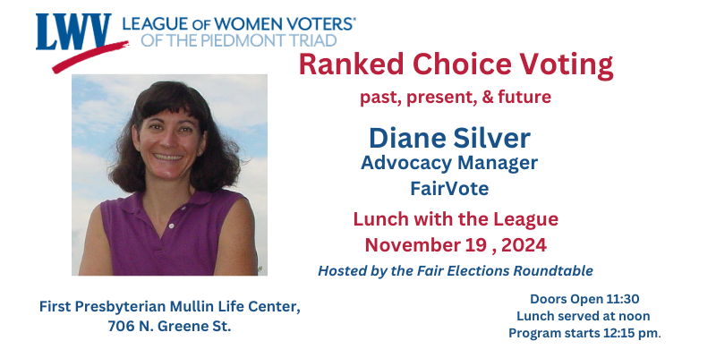 Ranked Choice Voting with Diane Silver of FairVote