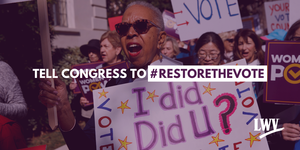 Tell Congress to #RestoretheVote