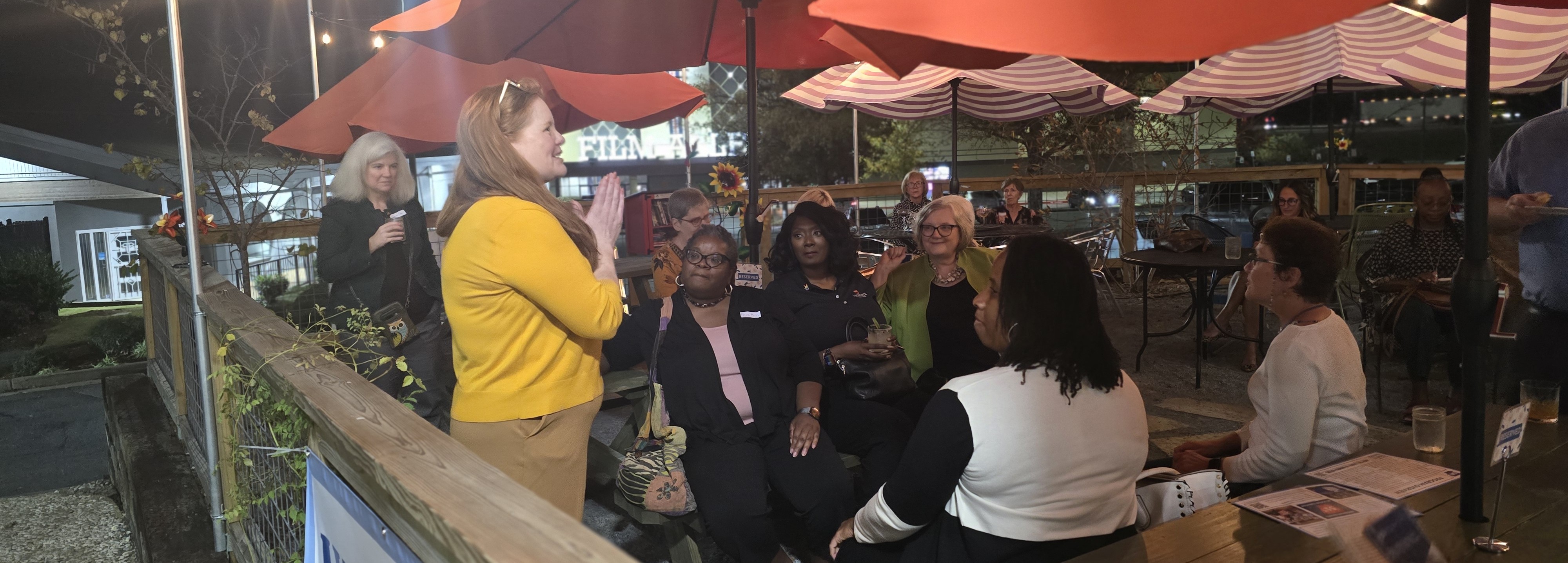 League Members and Guests Gather to Learn about Arkansas Rising Initiative and Judicial Victory