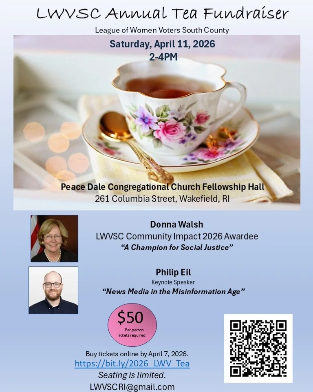annual tea 2026 fundraiser information