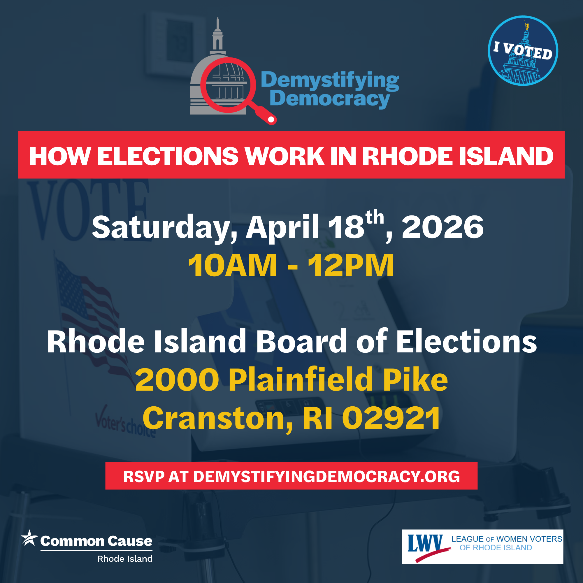 Demystifying Democracy How Elections Work in RI