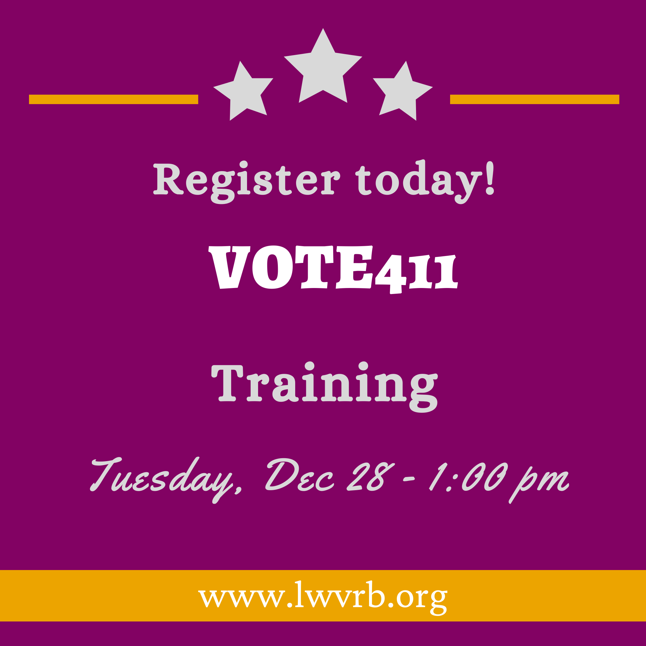 Vote411 Training