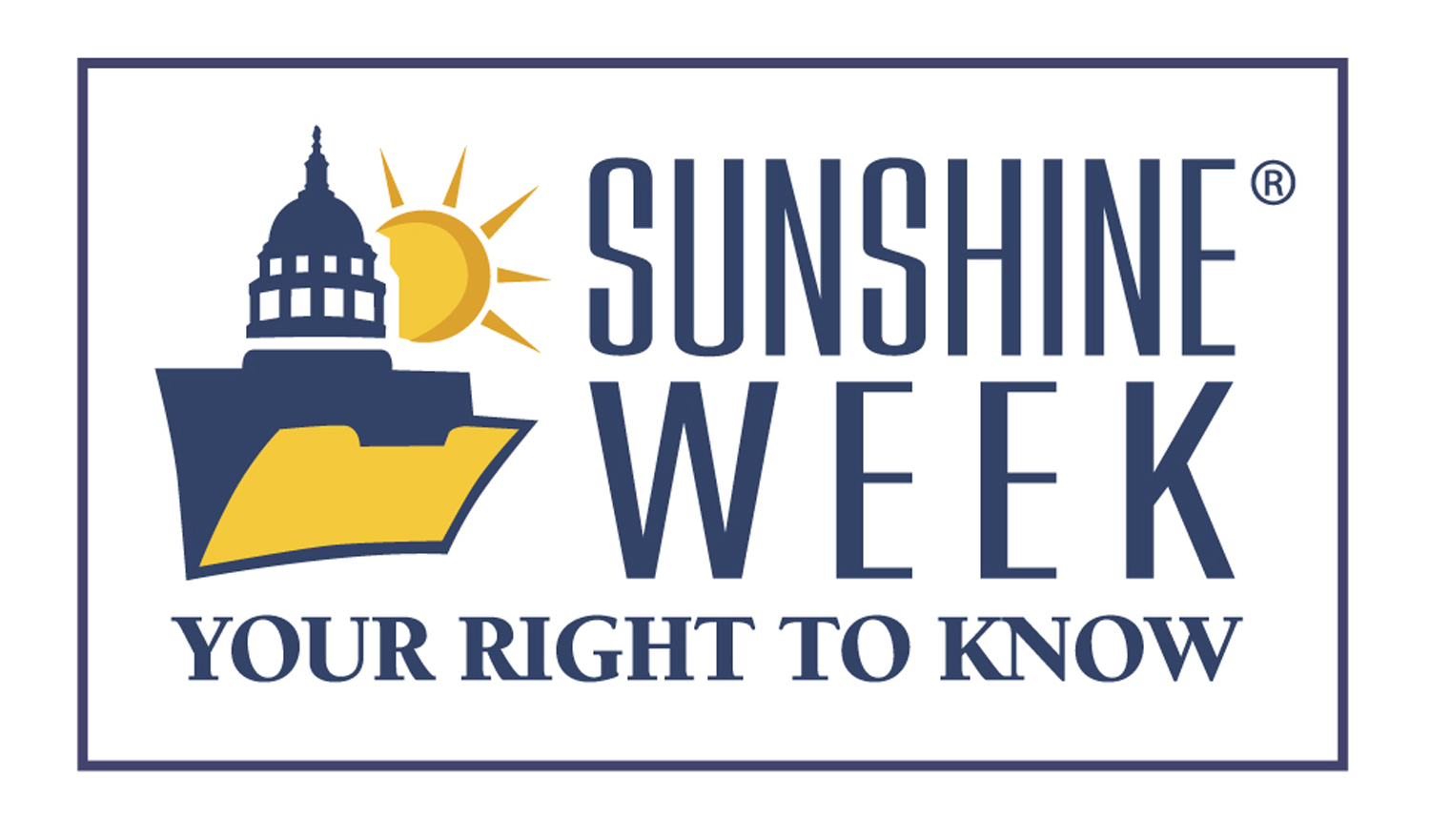 Sunshine Week Logo Sunshine Week: Your Right to Know