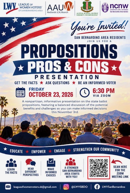 Propositions Pros and Cons for the 2026 November Election