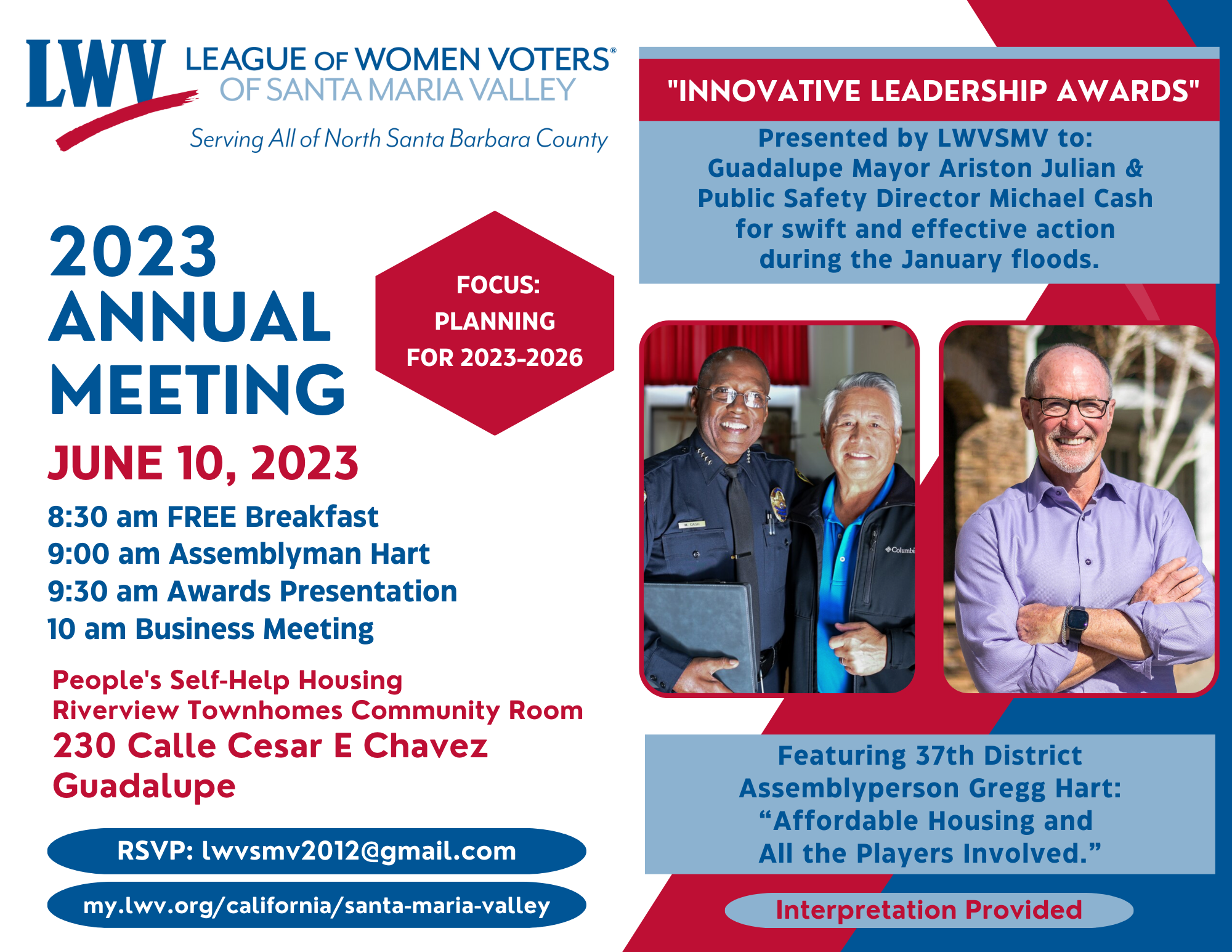 2023 Annual Meeting LWVSMV | MyLO