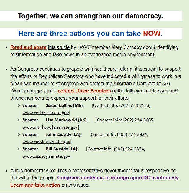 December Call to Action