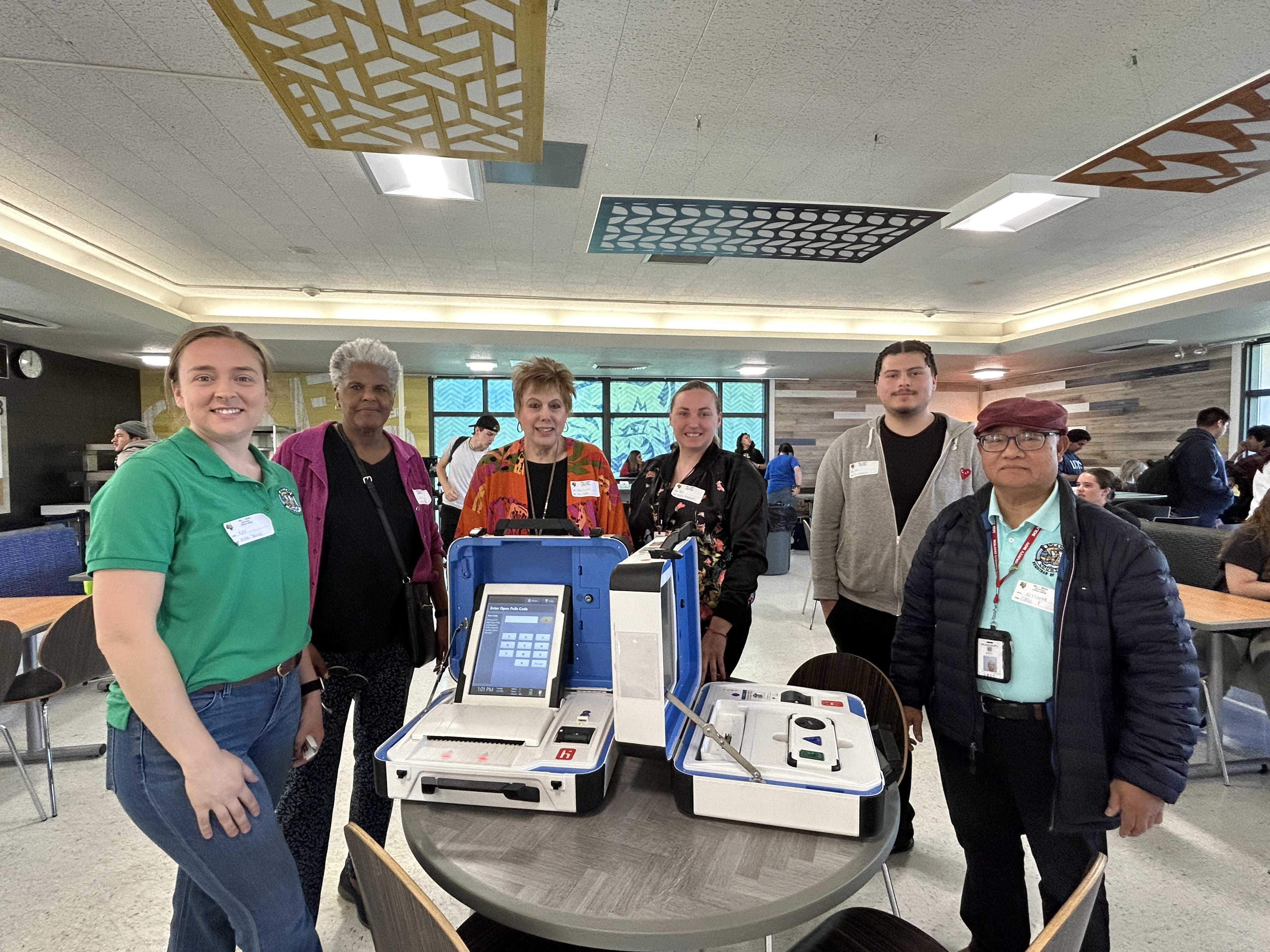 Will C Wood High School Voter Registration Training with Registrar of Voters Team