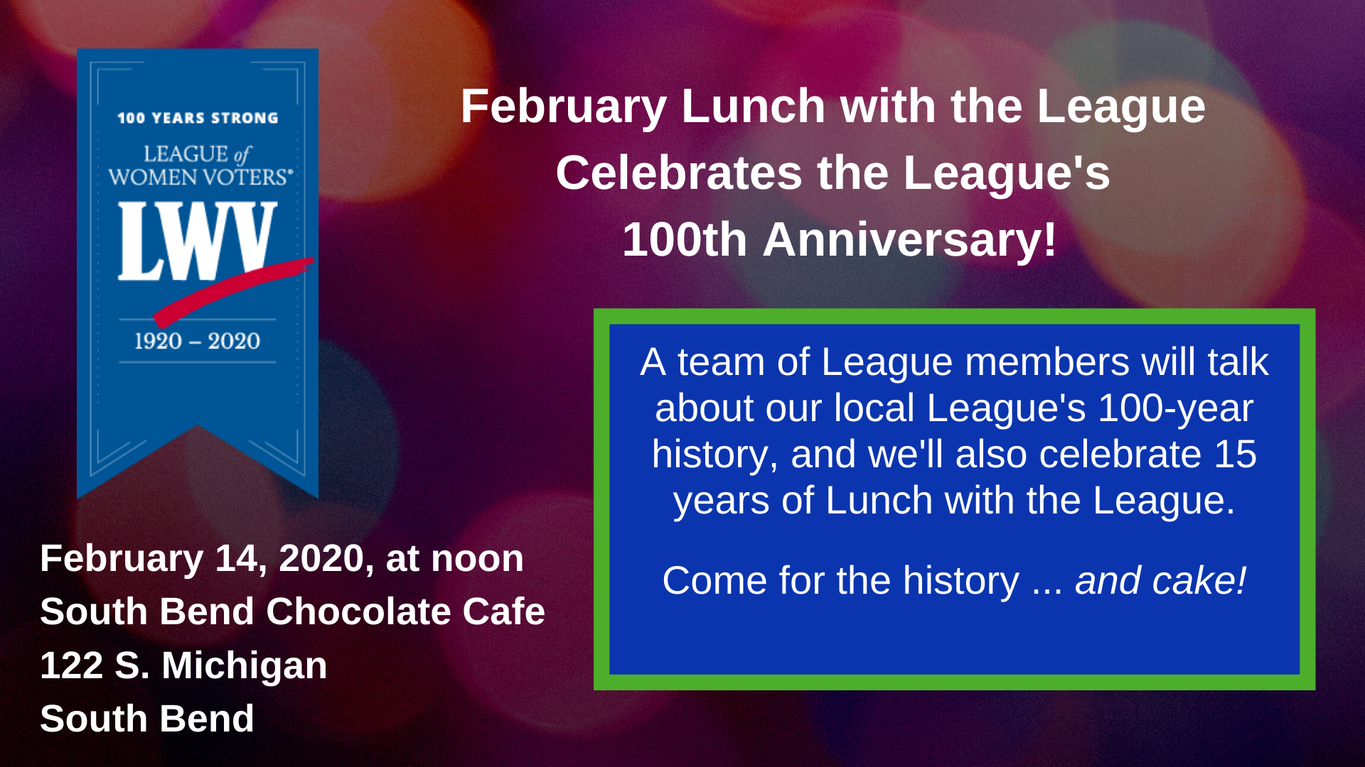 February 2020 Lunch with the League