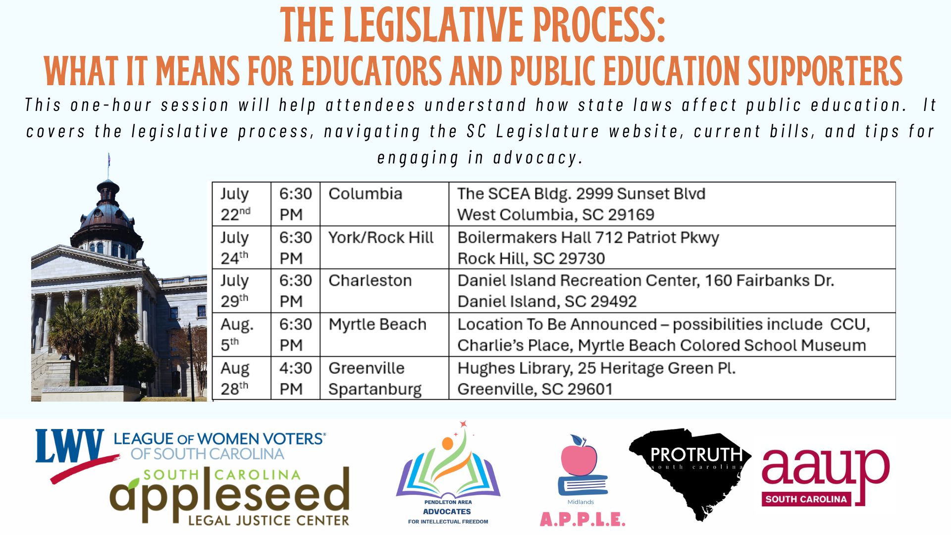 The Legislative Process: What It Means for Educators and Public Education Supporters