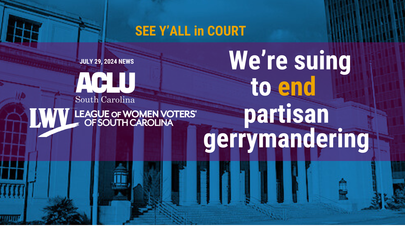 We're suing to end partisan gerrymandering 