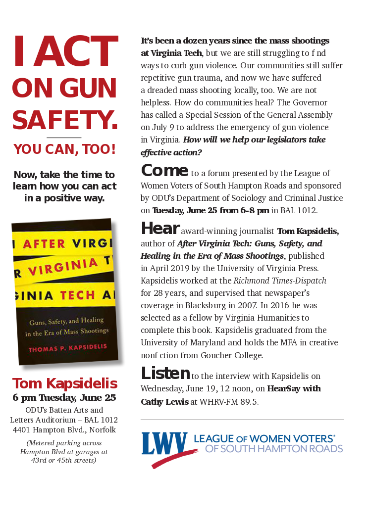 Flyer for Gun Safety Talk