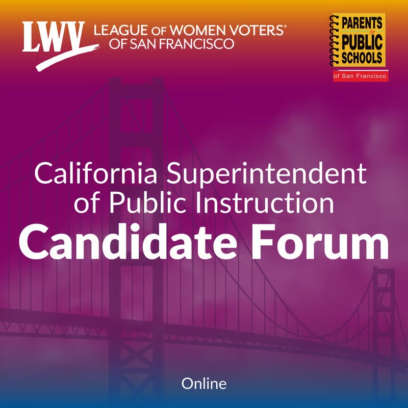 California Superintendent of Public Instruction Candidate Forum