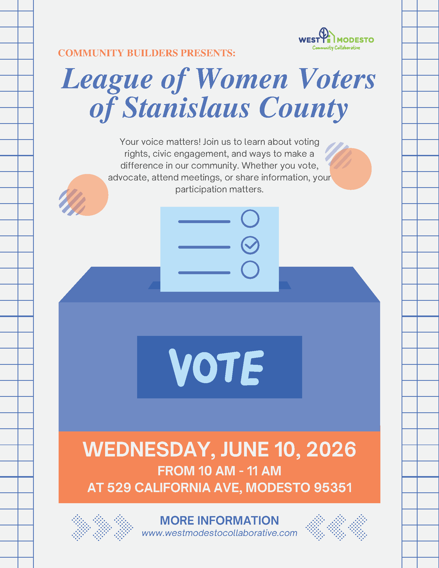 June 10 event featuring LWVSC