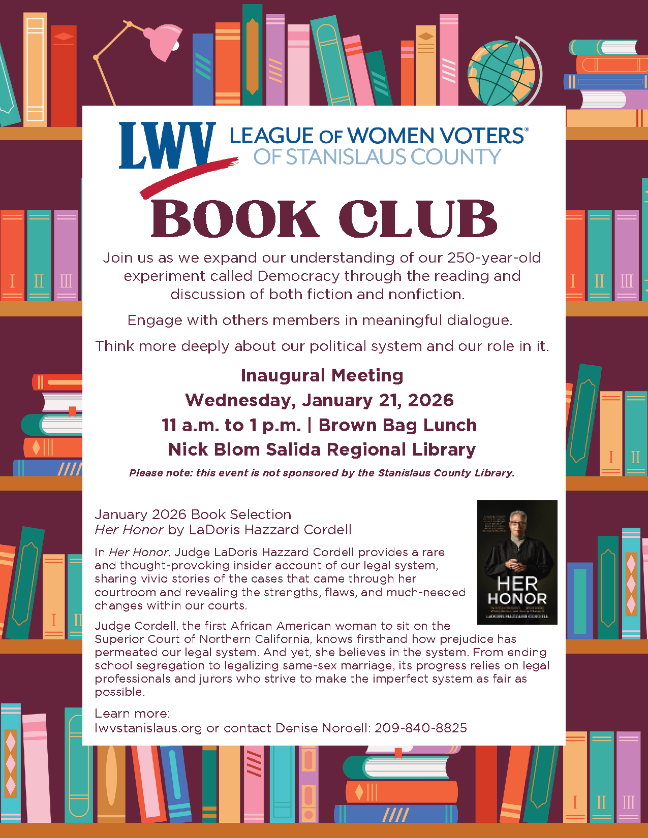 Inaugural book discussion meeting