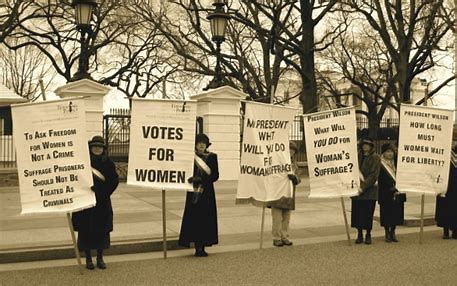 Suffragists picket