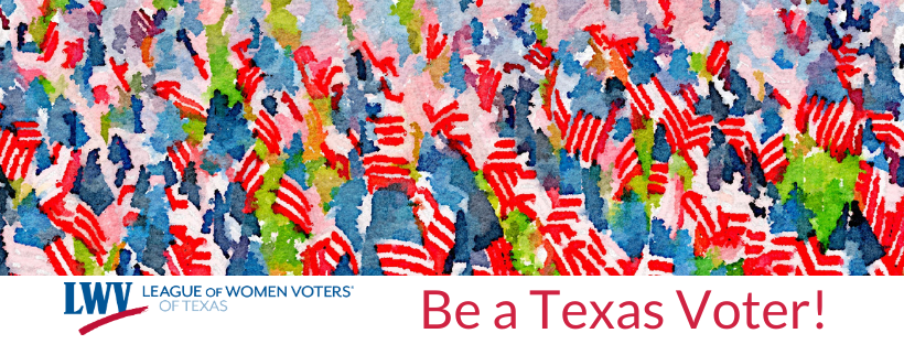 Be a Texas Voters with US Flags