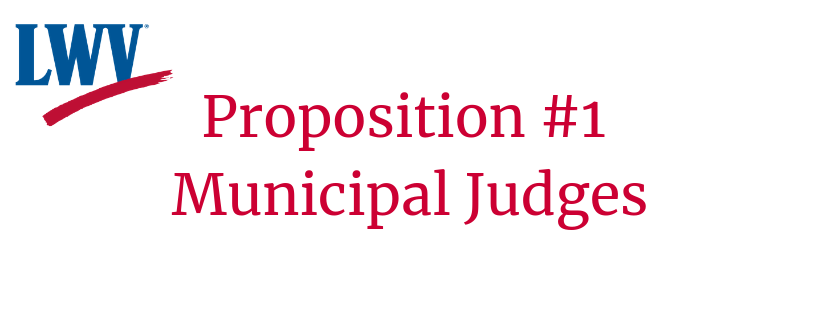 Proposition #1 Municipal Judges