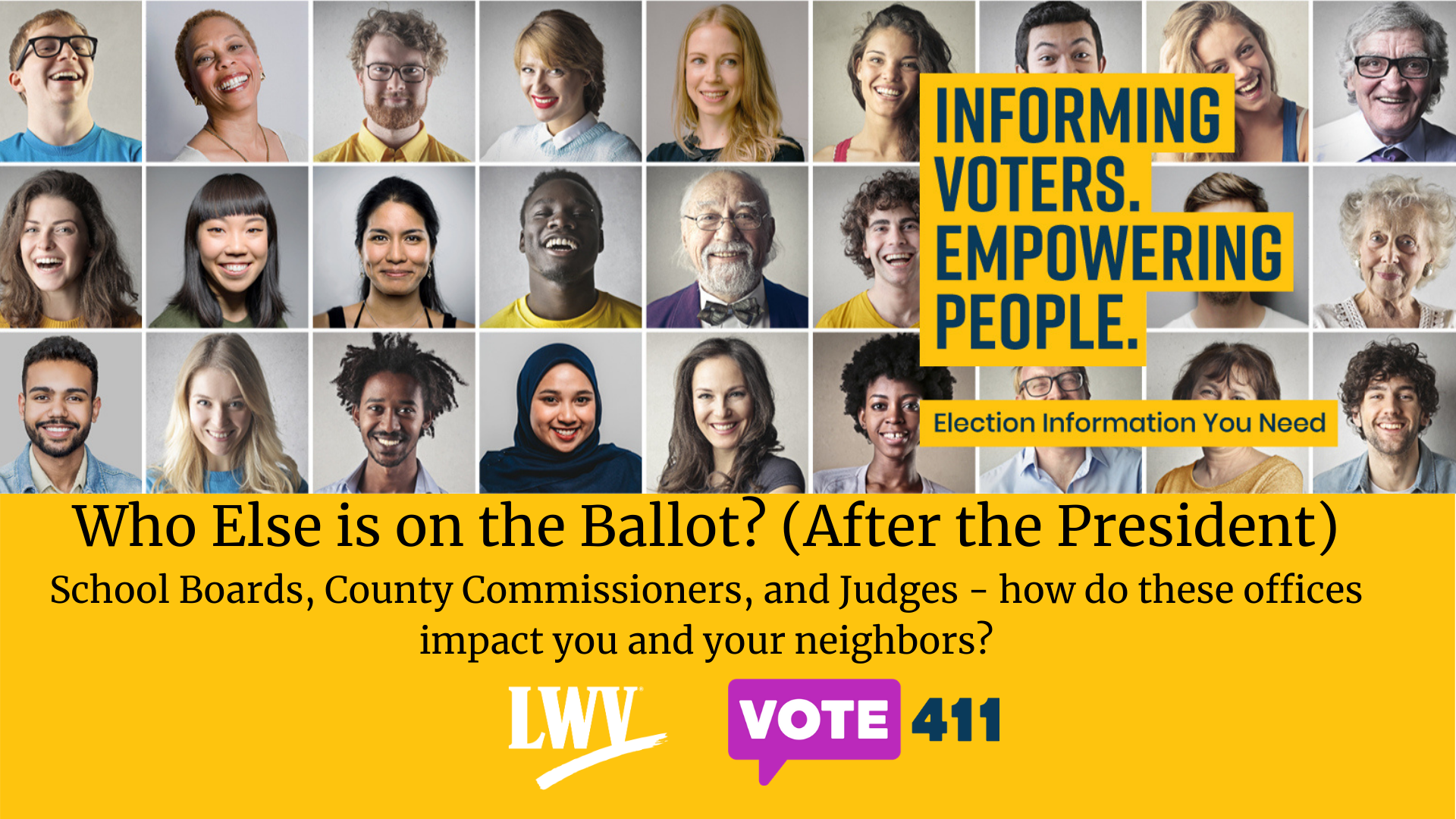 Who else is on the ballot? (After the president)