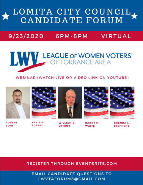Lomita City Council Candidate Forum